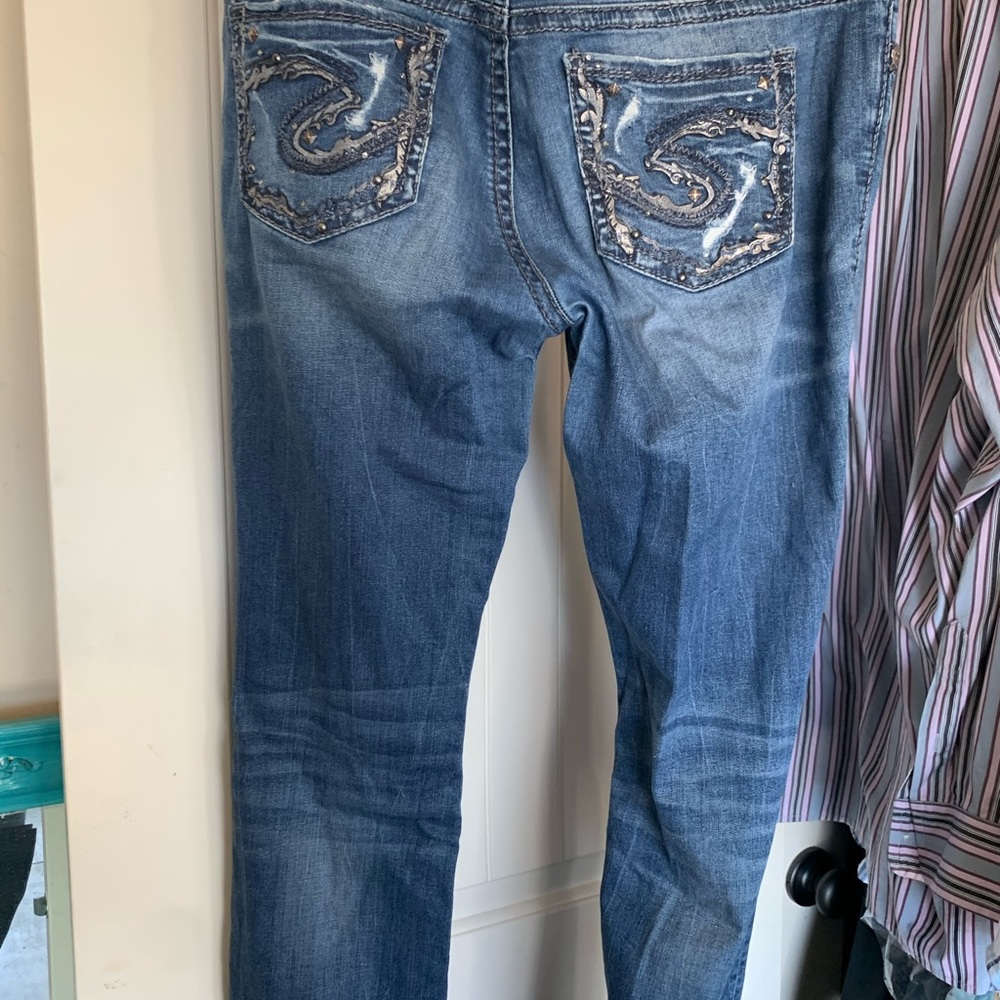 Silver Suki Straight Jeans